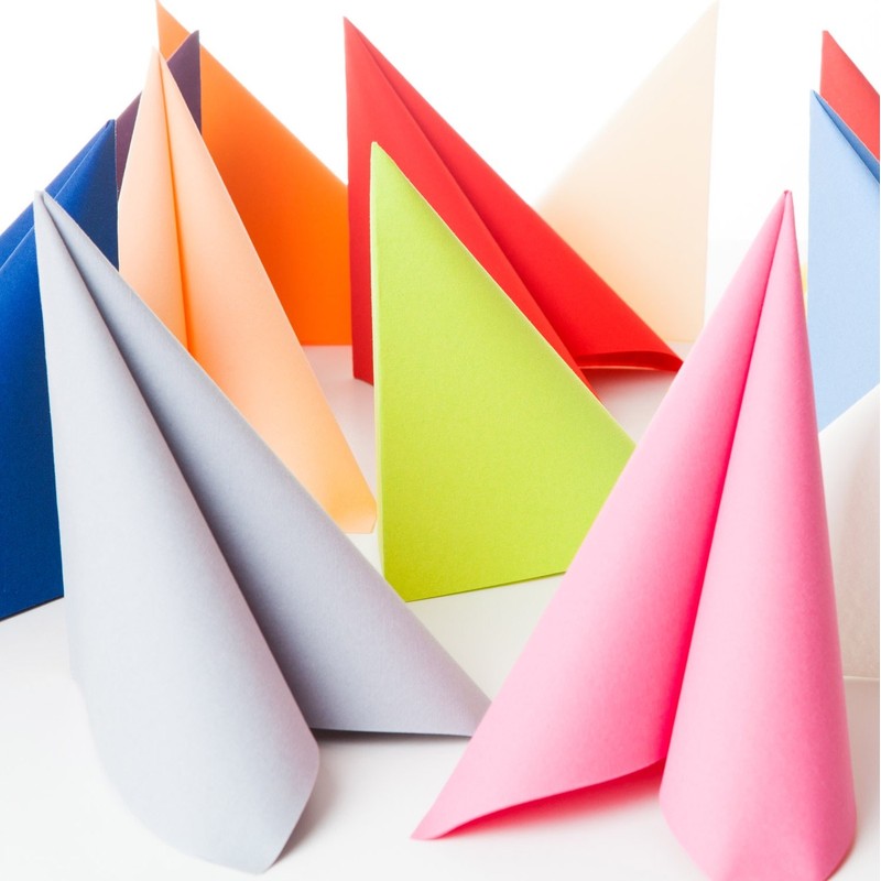 Alvotex Chic Airlaid 50, Fabric-Like, Disposable Napkins, Black, 40 x