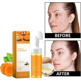 Yaper Limpiador Facial De Cúrcuma, Ayuda A Limpiar Profundamente Los Poros, Exfolia Y Da Luminosidad Al Rostro. Incluye Cepillo. (1 Unidad)