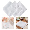 WYLZLKX Elegant Lace Trimmed Lady Cotton Handkerchiefs Delicate Flower Lace