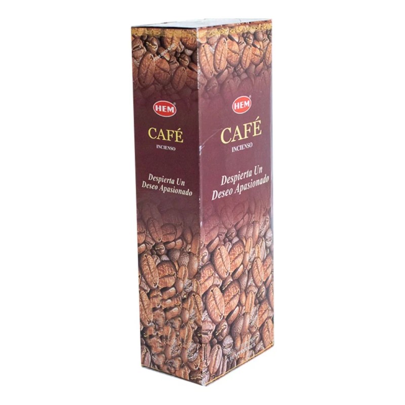 HEM Incienso Hexagonal De Café C/6 Tubos C/20 Varitas C/u