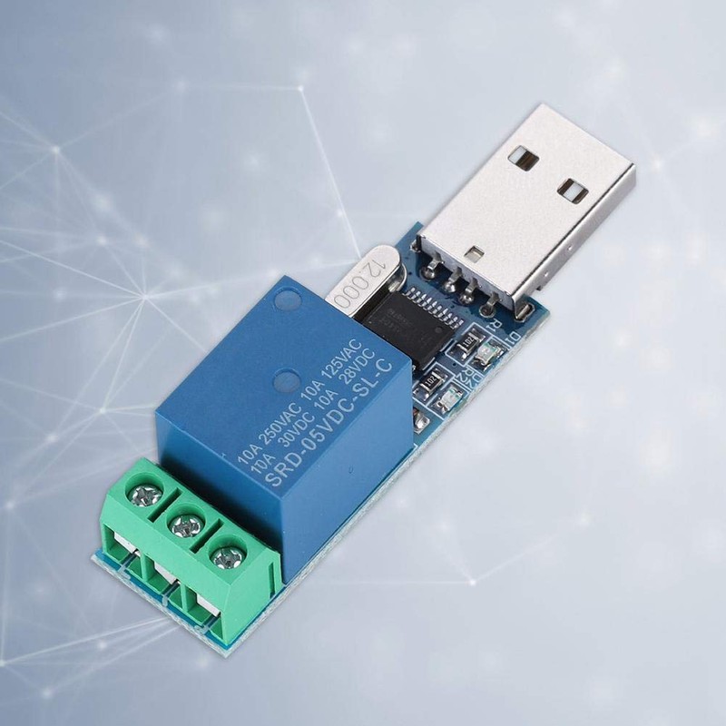 Taidda USB Relay Module, Sturdy Lightweight Lcus1 USB Relay Module