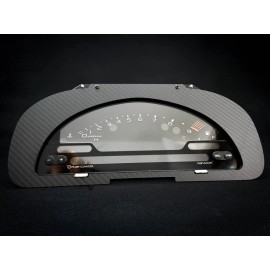 RPSDZN Twill Dry Carbon Fiber S2000 Cluster Conversion Bezel for 92-95 EG Honda Civic