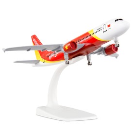 Busyflies 1:300 Scale VietJet Airbus 320 Airplane Models Alloy Diecast Airplane Model