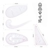 SSZYMAOYI Curved Ruler, Sewing Ruler, Set of 4 Styles, For