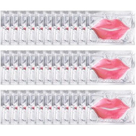 30 Máscaras para Labios Parches de Gel de Colágeno Almohadillas Hidratantes para el Cuidado de los Parches Adecuados para Todo Tipo
