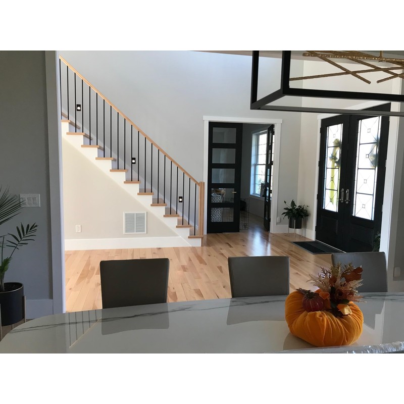 Blank Newel 3" Solid Chamfered Top Modern Design 4000 (Red