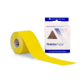 AFH Aktiv Tape® Kinesiology Tape Width 5 cm Length 5 m Cotton Base Yellow