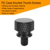 sourcing map 12pcs M5x6mm Knurled Thumb Screw Computer Case Threaded
