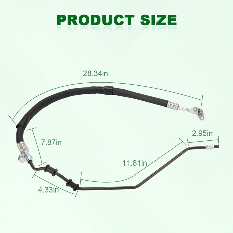QCESEV Power Steering Pressure Hose Assembly Compatible with 2007 2008