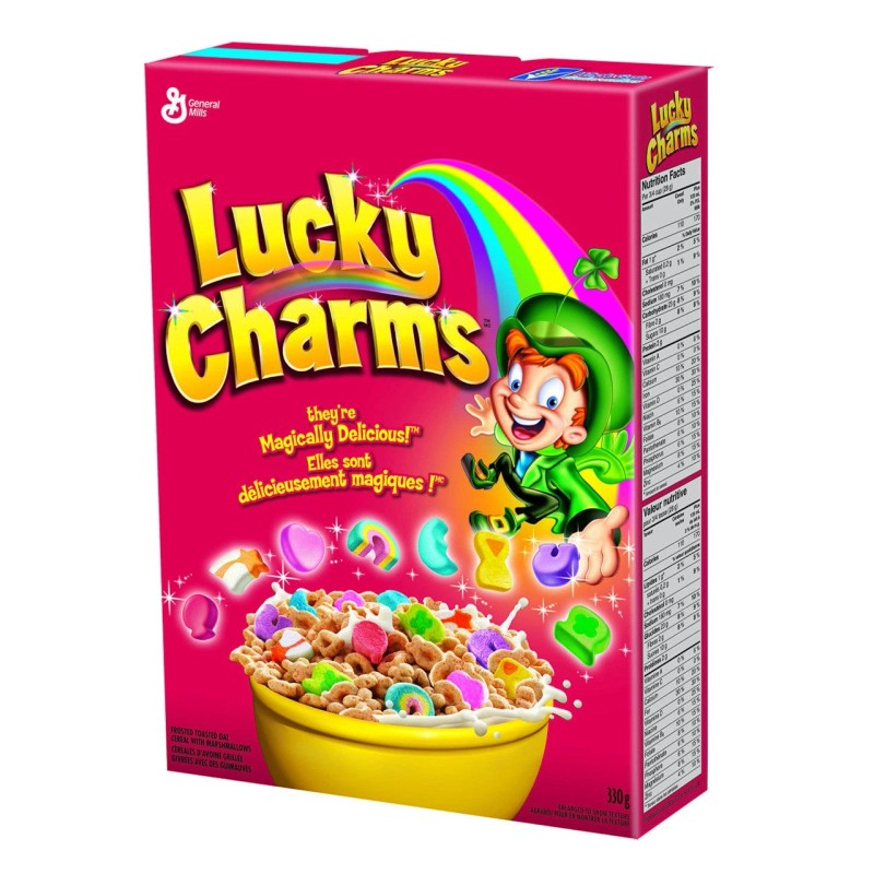 Lucky Charms Cereal/ Marshmallows, 330g/11.64 oz. Box