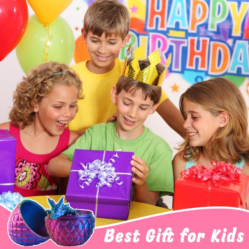 CIYIN 3D Printed Dragon Egg, 2 Easter Dragon Eggs, 22