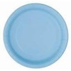 Lovely Powder Blue Solid Round Dinner Plates - Vibrant 9"