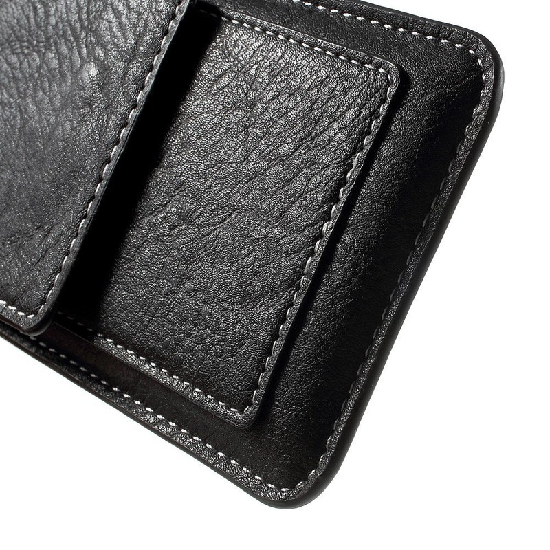DFVmobile - Belt Case Cover Premium Synthetic Leather Vertical and