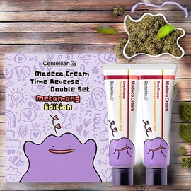 Centellian 24 Skin Softening Skin Moisturizing Madeca Cream Time Reverse 2pcs + Metamong Keyring Pouch Set 50ml 1 set / 센텔리안24 피부유연 피부촉촉함 마데카 크림 타임 리버스 2개+ 메타몽 키링 파우치 세트 50ml 1세트