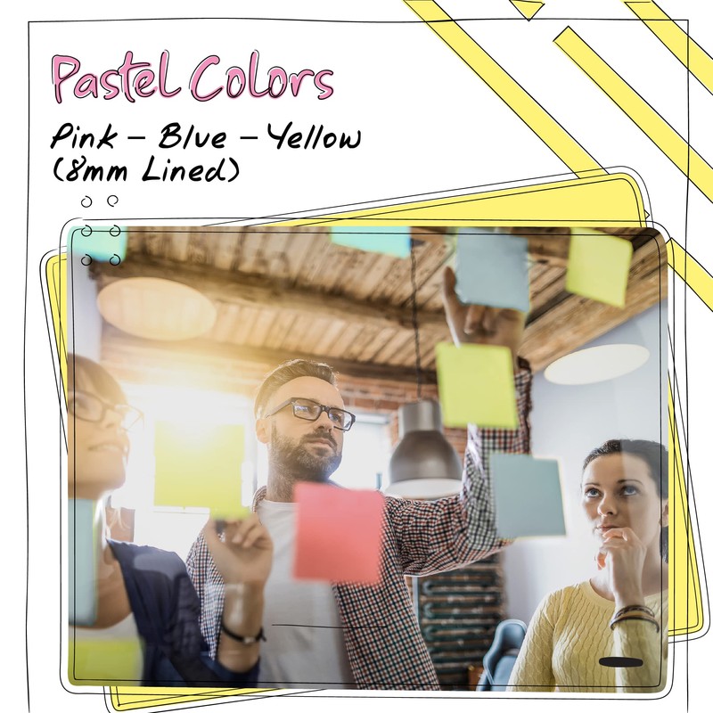 Better Office Products Lined Sticky Notes 3 x 3, 3