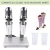DYRABREST Household Milkshake Maker,Soft Ice Cream Maker Stainless Steel Blender-Double