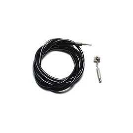 Oxford: LiveWire 3 Speed Cable with Anchorage - Black - Black