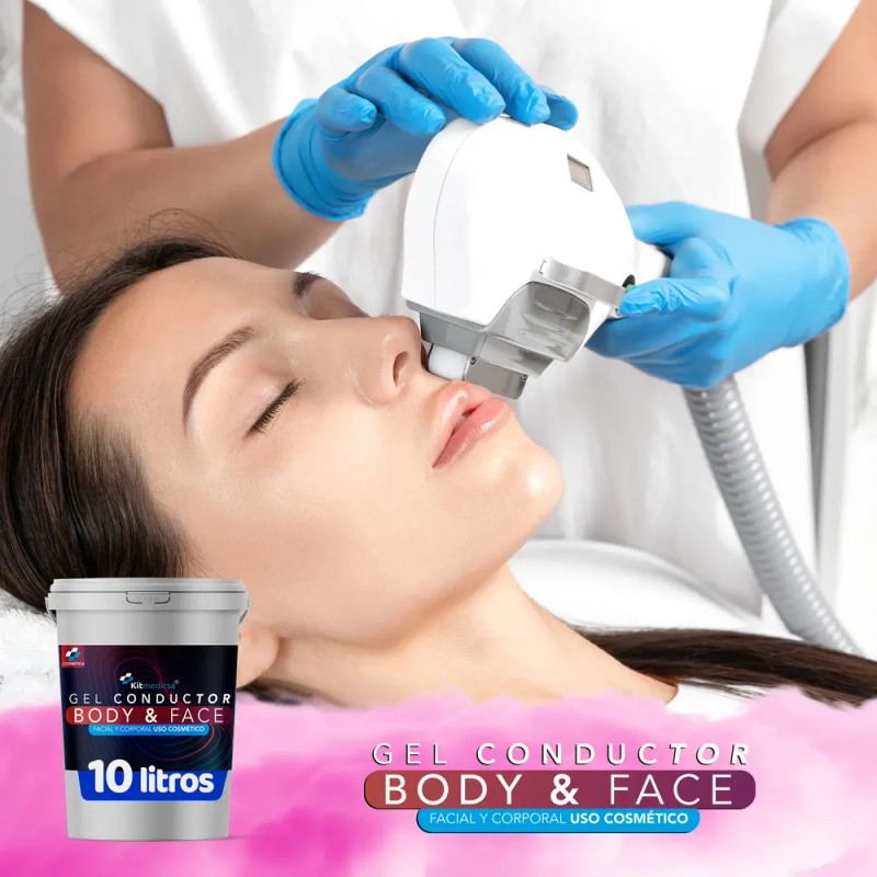 Gel Conductor Body/face Conductor P/ Aparatologia 10 Litros