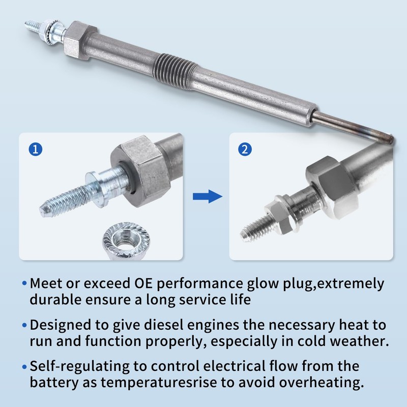 9G Glow Plugs 6.6 Duramax Replace 12639701 97364968