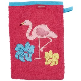 Playshoes Unisex Children's Terry Cloth Wash Mitt Shark 340083, 18 - Pink