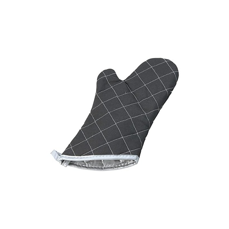 TKG Corporation AOC2705 Potholder Mittens, 13.4 inches (340 mm), Black, Cotton,
