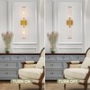 Battery Operated Wall Sconces Set of 2 with Remote Control,