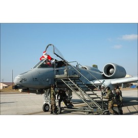 History Galore 24"x36" Gallery Poster, Santa Claus arrives on A-10 Thunderbolt II warthog