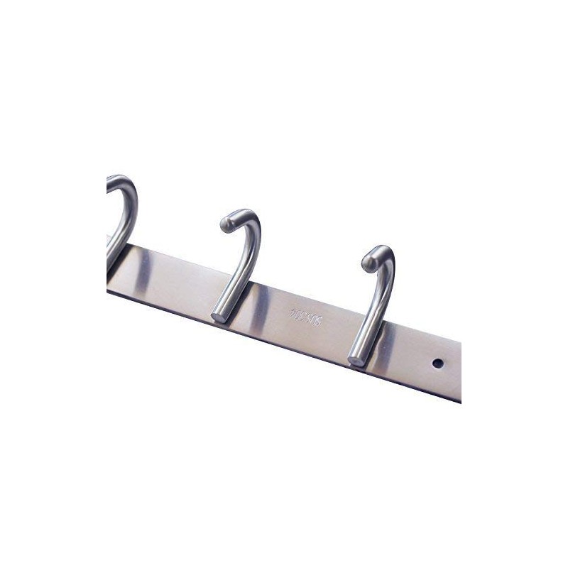 Coat Hook Rack with 8 Round Hooks - Premium Modern