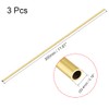 sourcing map Brass Round Tube, 300mm Length 4mm OD 0.5mm