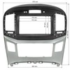 tomzz Audio 2419-043 Double DIN Radio Faceplate Compatible with Hyundai