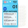caraseoul Parches Hidrocoloides para el Acné (10/12 mm, 102 Unidades)