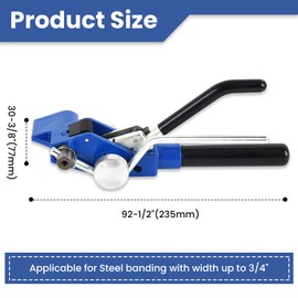 Steel Banding Tool Strapping Tensioner - Tensioner & Crimper & Cutter, Stainless Steel Banding Ratchet Tensioner for 3/4" Stainless Banding, Multi-Functional Strapping Tools for Heavy Duty Package