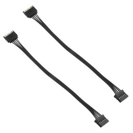 MEETOOT SATA Power Extension Cable 2pcs 12.6" 15 Pin SATA Power Extension Male to Female Extender Cable for HDD Hard Drive, Black