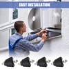 4 PCS Anti Vibration Silentblock, Rubber Bearings,Anti-Vibration Bracket,M8 Universal Air