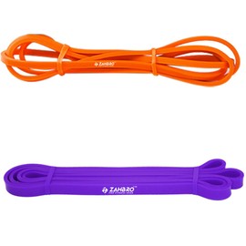 ZAHBRO Resistance Band For Men and Women Pull up Bar, Excercise for Crossfit Powerlifting Stregth Training (Orange, 208cm 4.5mm 0.64cm)