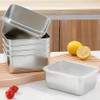 Pack of 6 Stainless Steel Food Storage Containers with Lid,