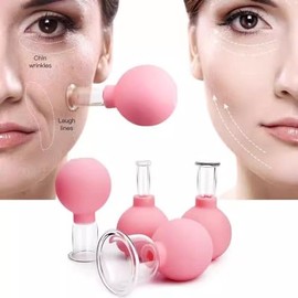 Luzly Juego De Ventosas Faciales Anti Envejecimiento Facial Ventosas Gua Sha Herramientas Faciales Ahuecamiento Arrugas Masaje Vacío Ventosas Terapia Set Para Cara Pierna Brazo Espalda Hombr