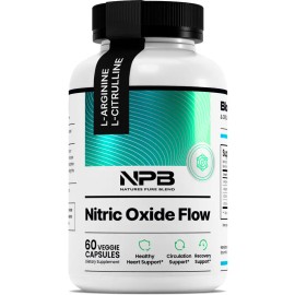 Nitric Oxide Supplement for Blood Flow & Cardiovascular Health Amino Acid Booster Fitness Recovery Support Dietary Capsules