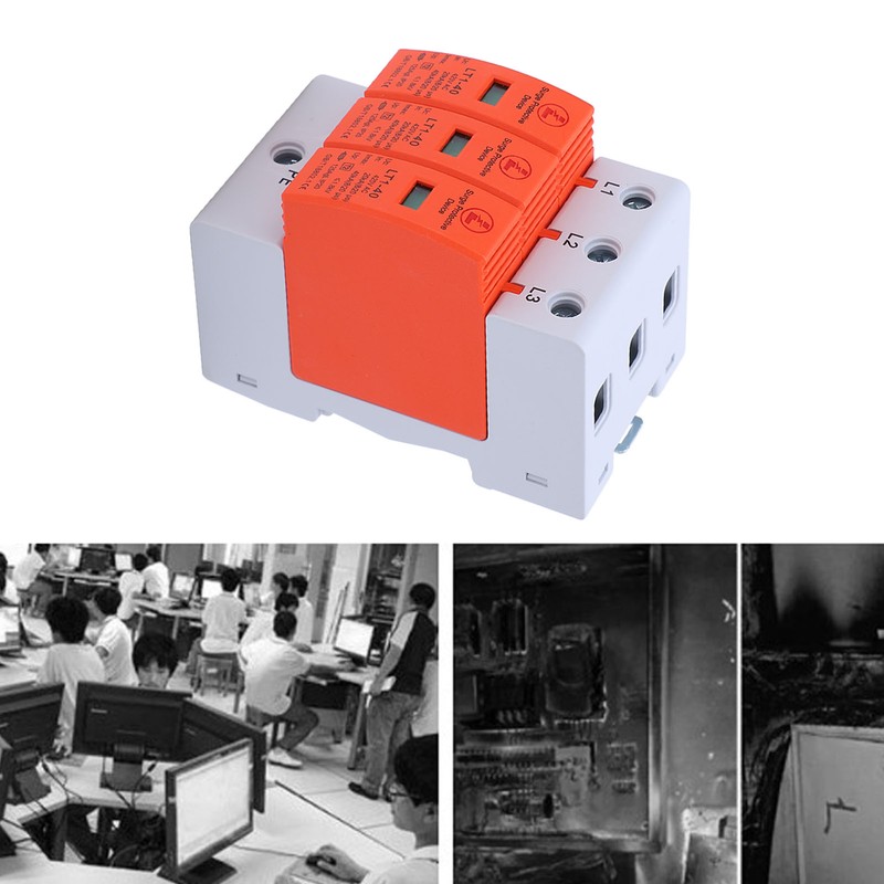Surge Protective Device Breaker Protector Home Improvement Electrical Supplies AC420V