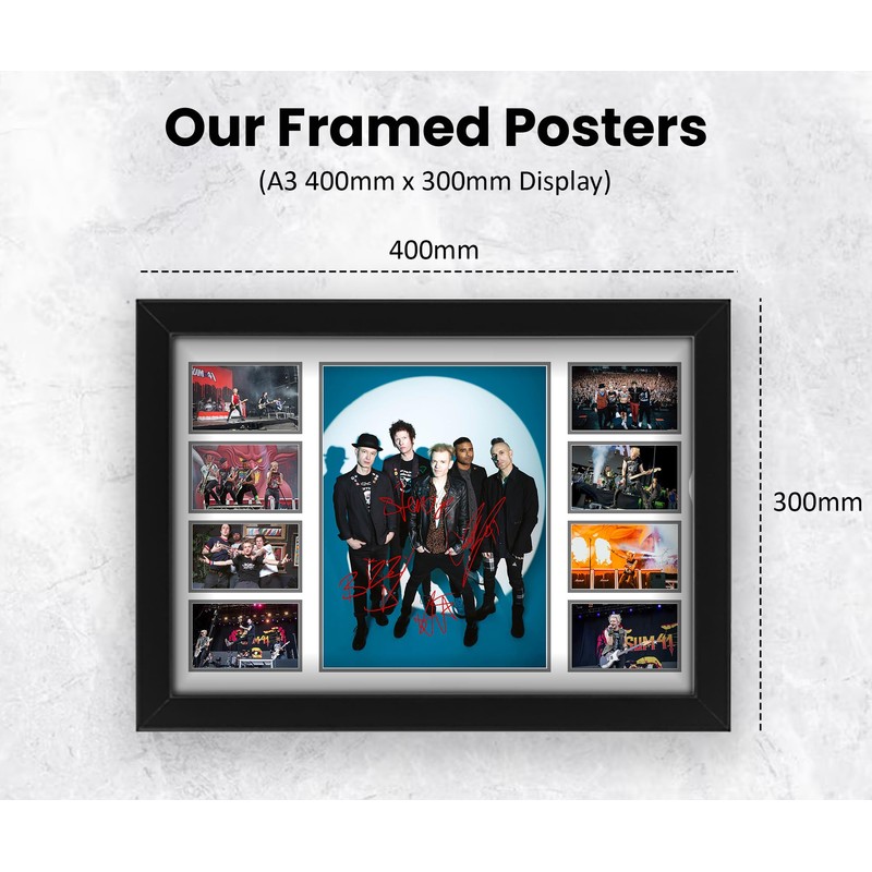 Sum 41 Rock Band Signed Poster Print- Limited Edition Autograph
