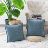 Throw Pillow Cases CaliTime Pack of 2 Cotton Thread Stitching