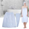 Bath Towel Wrap Coral Fleece Spa Women Adjustable Shower Wrap