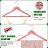 Amber Home 30 Pack American Red Cedar Hangers, Smooth Finish
