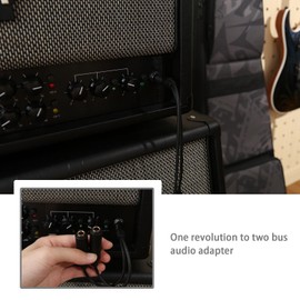 Create idea 6.35mm Jack Splitter Cable, 1/4" Splitter Cable, 1/4" Stereo Male to Dual 1/4" Stereo Jack, Y Splitter Cable, Accessories for Microphone, Headphone, AV Receiver