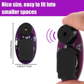 BTFO Cricket Noise Maker Prank, Oval-Shaped Annoying Beeping Device with 16 Sounds Hidden Cricket Noise Items Prankster Stuff for Gag Joke Gift Office School Friends Party (Purple)