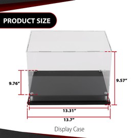 CROSSDESIGN Clear Boxing Glove Display Case for Full Size Boxing Wall Mount Self-Assembly Baseball Glove Display Case Football Glove Display Case Holder