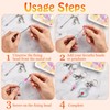 Akamino 30 Pcs Beadable Keychains Making Kit Set, Metal Bullet