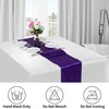 12 Pack Purple Satin Table Runner 12 x 108 Inches