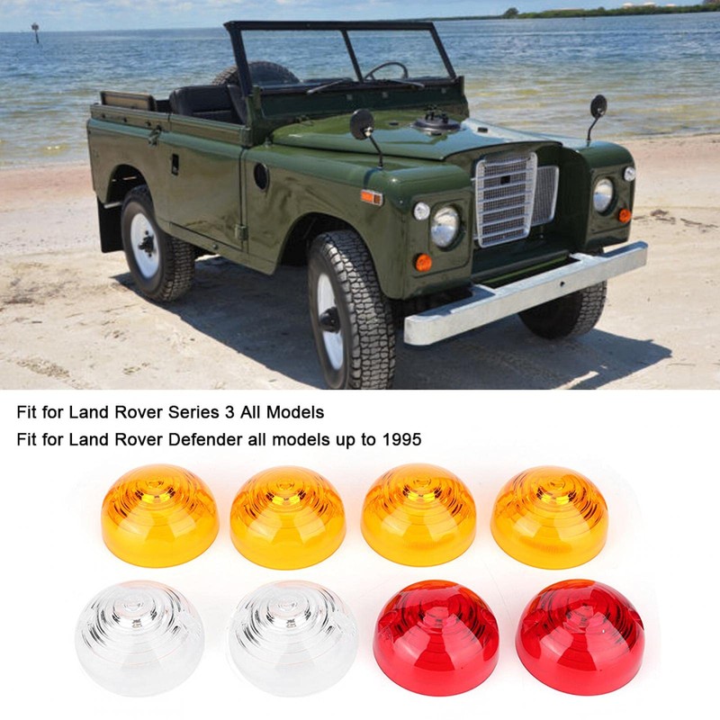 Indicator for Defender 8 Pieces Side Tail Indicator Lamp Lenses