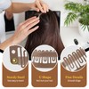 MUIIGOOD 25Pcs 32mm Hairpieces Snap Clips U Shape Wig Clips